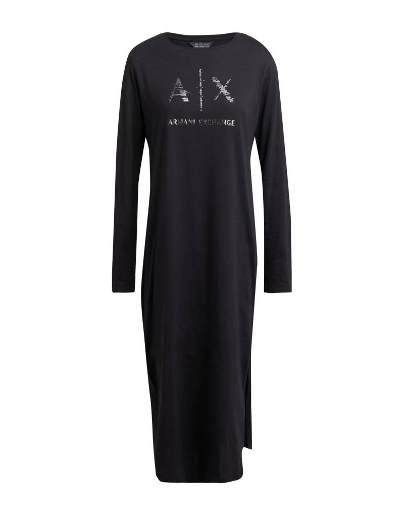 ARMANI EXCHANGE Midi-kleid Damen Schwarz von ARMANI EXCHANGE