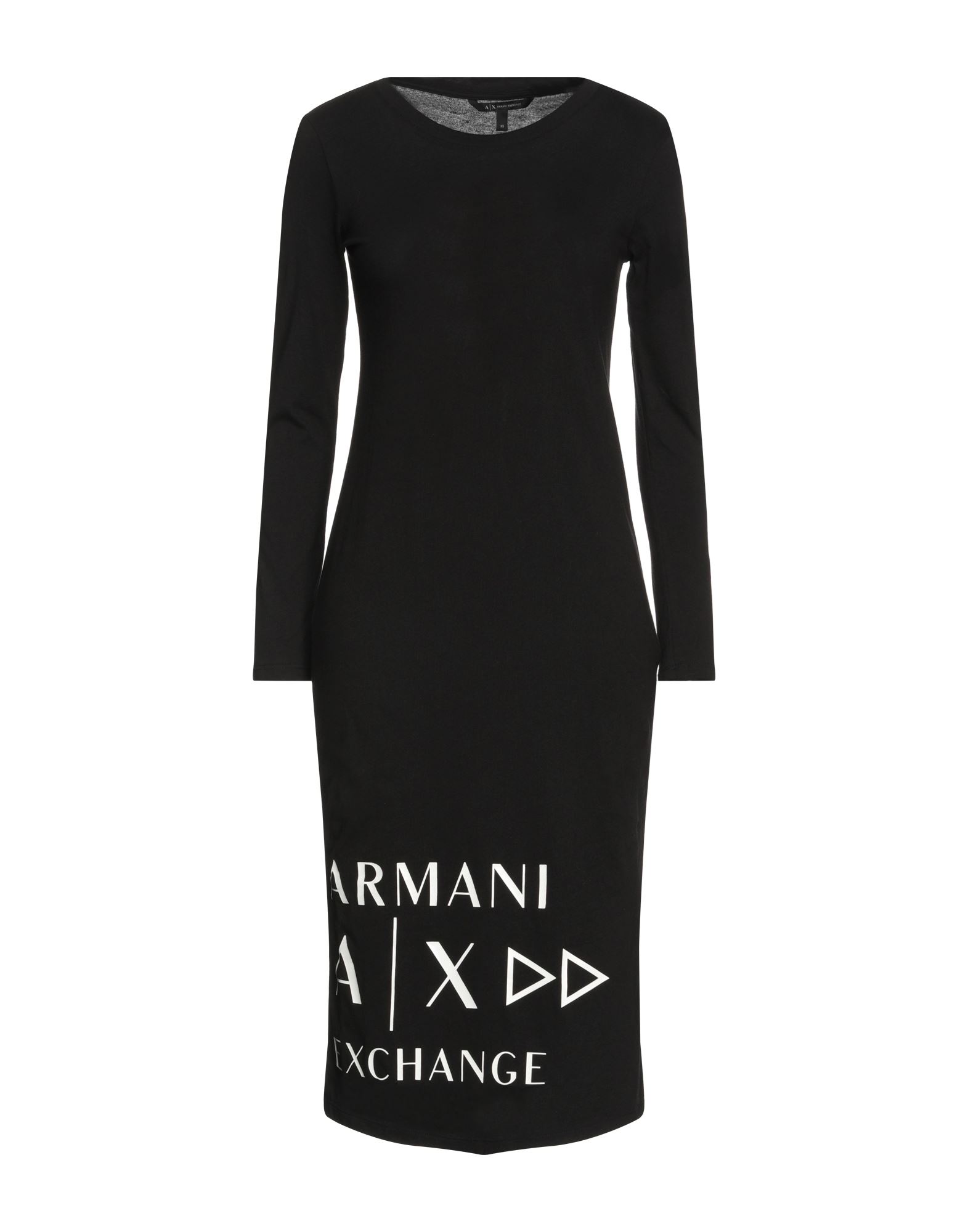 ARMANI EXCHANGE Midi-kleid Damen Schwarz von ARMANI EXCHANGE