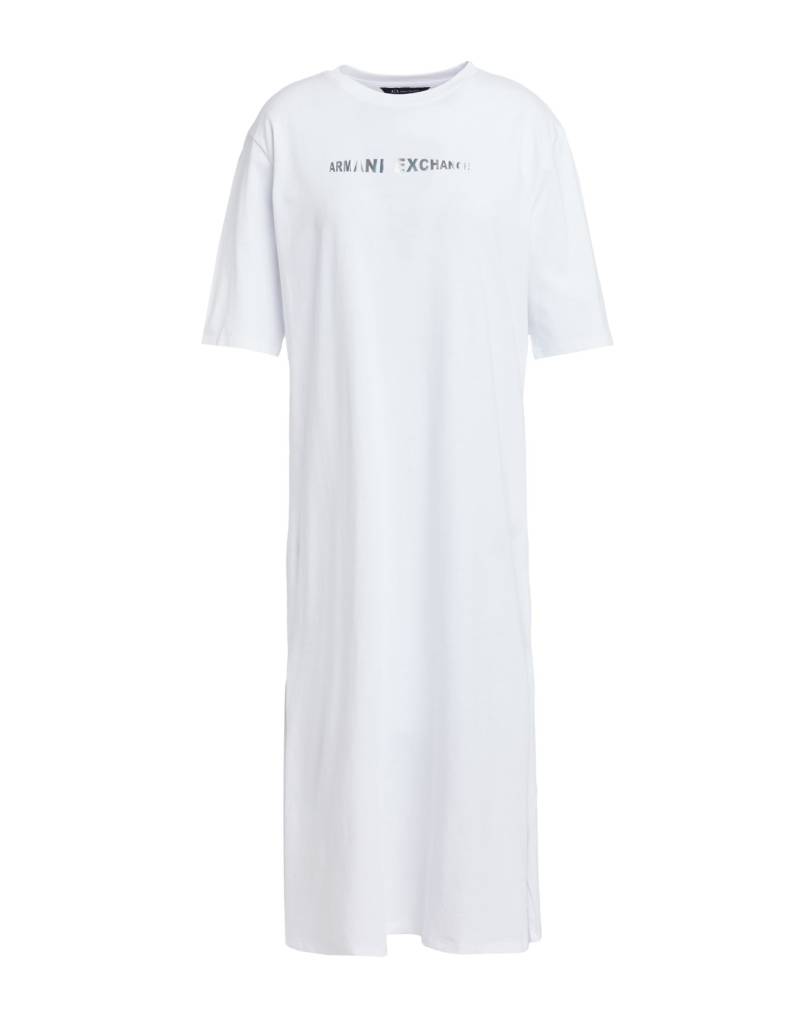 ARMANI EXCHANGE Midi-kleid Damen Weiß von ARMANI EXCHANGE