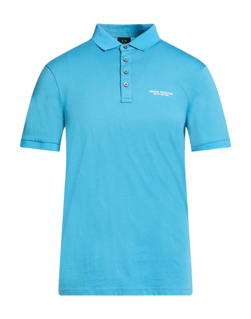 ARMANI EXCHANGE Poloshirt Herren Azurblau ARMANI EXCHANGE Poloshirt Herren Azurblau von ARMANI EXCHANGE