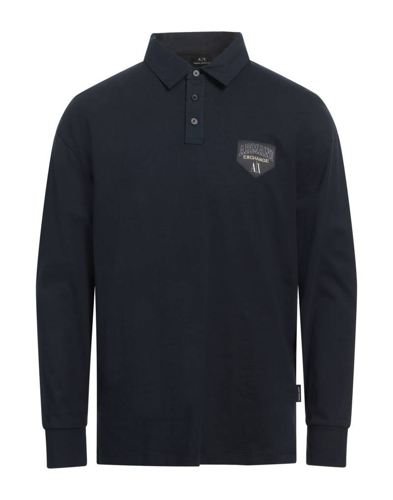 ARMANI EXCHANGE Poloshirt Herren Marineblau ARMANI EXCHANGE Poloshirt Herren Marineblau von ARMANI EXCHANGE