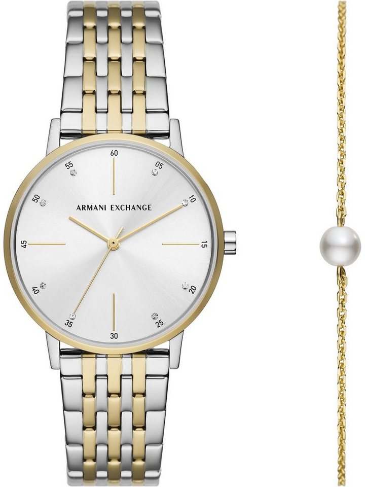 ARMANI EXCHANGE Quarzuhr Armani Exchange Damen-Uhren-Sets Analog Quarz von ARMANI EXCHANGE