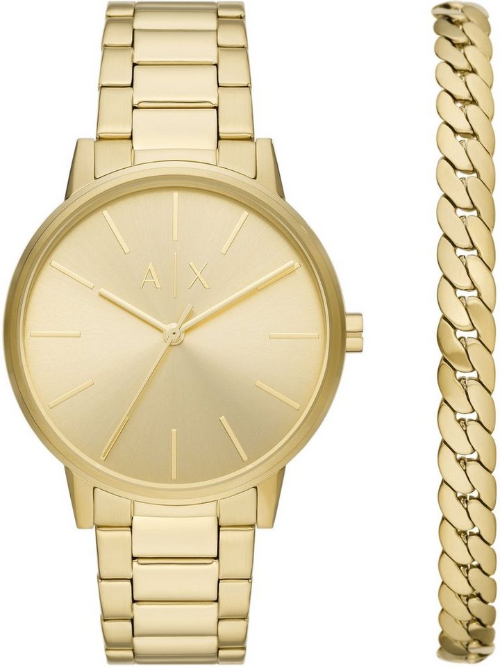 ARMANI EXCHANGE Quarzuhr Armani Exchange Herren-Uhren-Sets Analog Quarz von ARMANI EXCHANGE