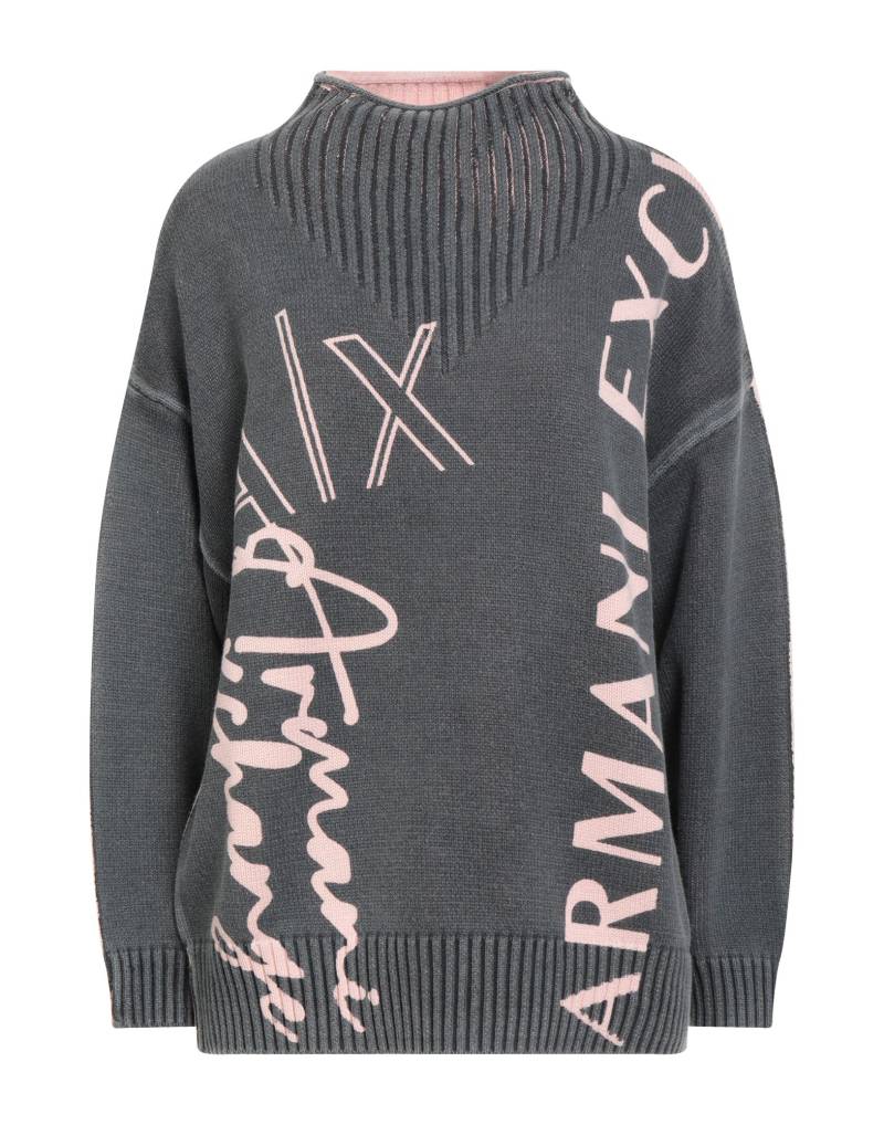 ARMANI EXCHANGE Rollkragenpullover Damen Grau von ARMANI EXCHANGE