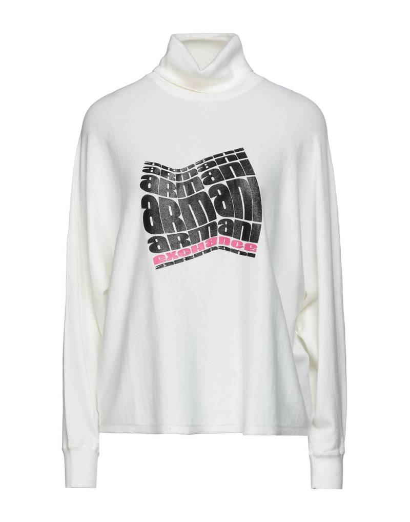 ARMANI EXCHANGE Rollkragenpullover Damen Weiß von ARMANI EXCHANGE