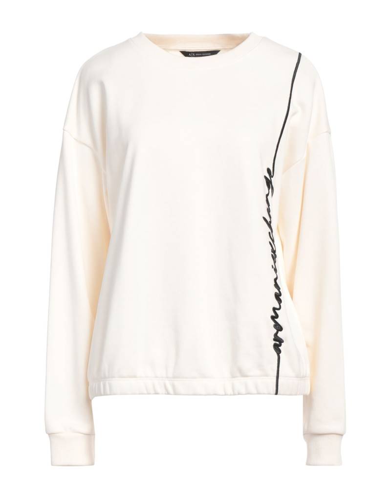 ARMANI EXCHANGE Sweatshirt Damen Cremeweiß von ARMANI EXCHANGE