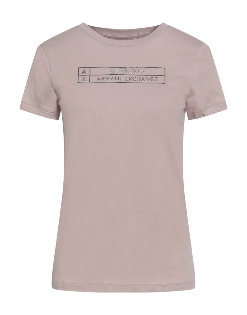 ARMANI EXCHANGE T-shirts Damen Hellbraun von ARMANI EXCHANGE