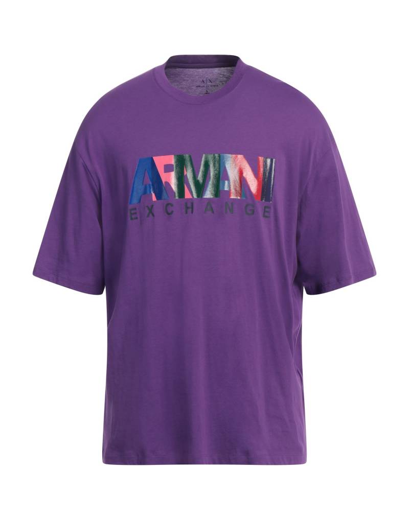 ARMANI EXCHANGE T-shirts Herren Violett von ARMANI EXCHANGE