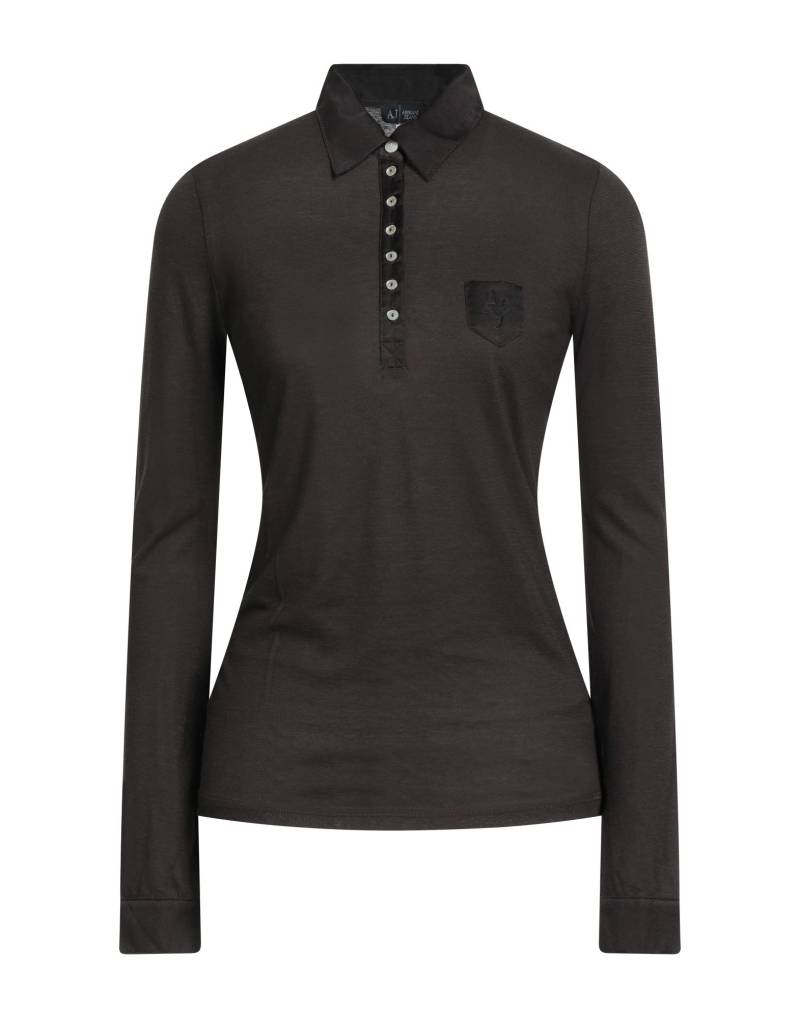 ARMANI JEANS Poloshirt Damen Dunkelbraun von ARMANI JEANS