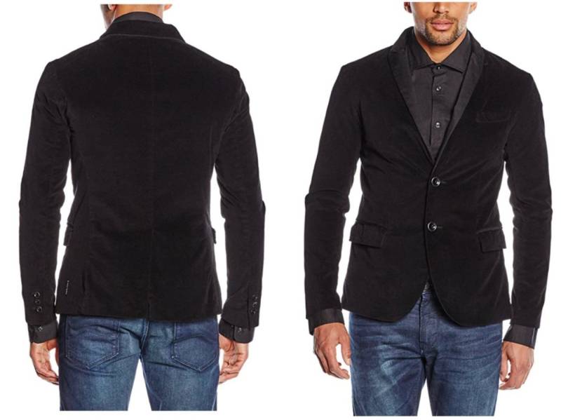 ARMANI JEANS Sakko ARMANI JEANS Single Breasted Samt Blazer Sakko Velvet Jacket Jacke Anz von ARMANI JEANS