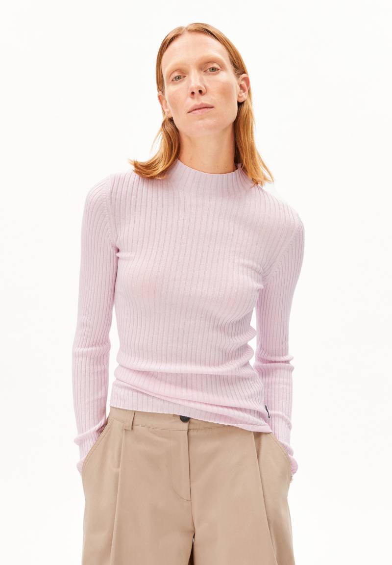ALAANIA KNIT SWEATER | pink mist Pullover aus Bio-Baumwolle XS von ARMEDANGELS