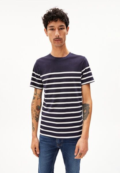 ARMEDANGELS AADROS STRIPES - Herren T-Shirt Regular Fit aus Bio-Baumwolle von ARMEDANGELS