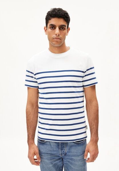 ARMEDANGELS AADROS STRIPES - Herren T-Shirt Regular Fit aus Bio-Baumwolle von ARMEDANGELS