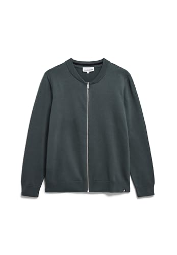 ARMEDANGELS Herren Strickjacke aus Bio-Baumwolle AGAAMON Regular Fit Space Steel von ARMEDANGELS