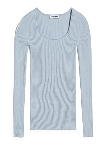 ARMEDANGELS Damen Pullover aus Bio-Baumwolle ALAANIA Crewneck Fitted Morning Sky von ARMEDANGELS