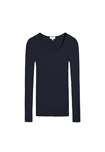 ARMEDANGELS ALAANIA Crewneck - Damen M Night Sky Strick Pullover Tiefer Rundhalsausschnitt Fitted von ARMEDANGELS