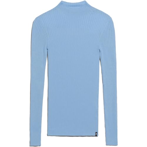 ARMEDANGELS ALAANIA - Damen L Iceberg Blue Strick Pullover Mock-Ausschnitt Fitted von ARMEDANGELS