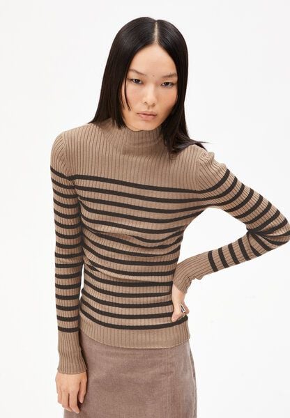 ARMEDANGELS ALAANIA PLACED STRIPES - Damen Pullover Slim Fit aus Bio-Baumwolle von ARMEDANGELS