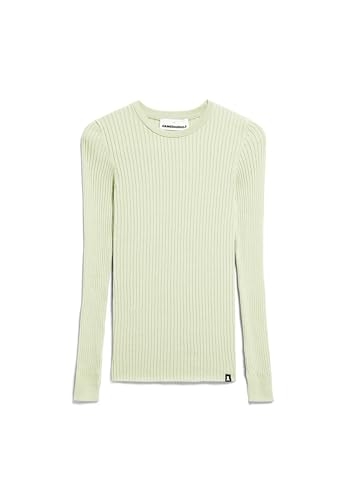 ARMEDANGELS ALAANIA RN - Damen L Pastel Green Strick Pullover Rundhalsausschnitt Fitted von ARMEDANGELS