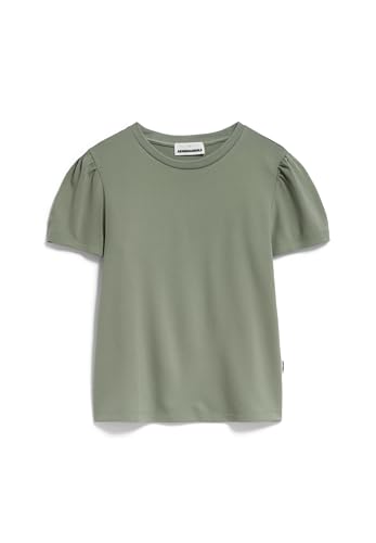 ARMEDANGELS ALEJANDRAA - Damen L Grey Green Shirts T-Shirt Rundhalsausschnitt Regular Fit von ARMEDANGELS