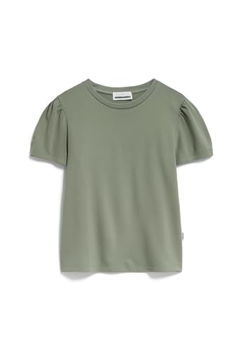 ARMEDANGELS ALEJANDRAA - Damen XL Grey Green Shirts T-Shirt Rundhalsausschnitt Regular Fit von ARMEDANGELS