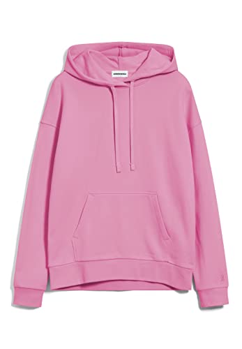 ARMEDANGELS ANJANAA - Damen Sweathoodie Oversized Fit aus Bio-Baumwolle S Raspberry Pink Sweat Hoodie Rundhals Oversize von ARMEDANGELS