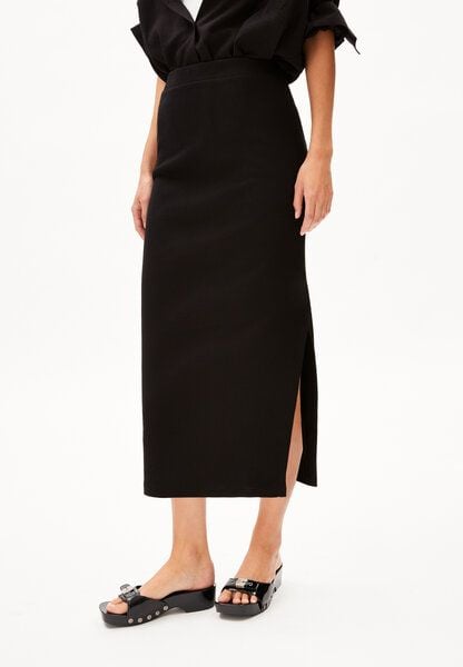 ARMEDANGELS AZITAA RIB MIDI SKIRT - Damen Ripp-Jerseyrock aus Bio-Baumwoll Mix von ARMEDANGELS