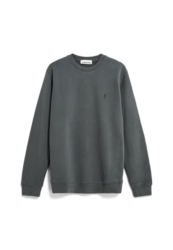 ARMEDANGELS Herren Sweatshirt aus recyceltem Baumwoll Mix BAARO Comfort Regular Fit Space Steel von ARMEDANGELS