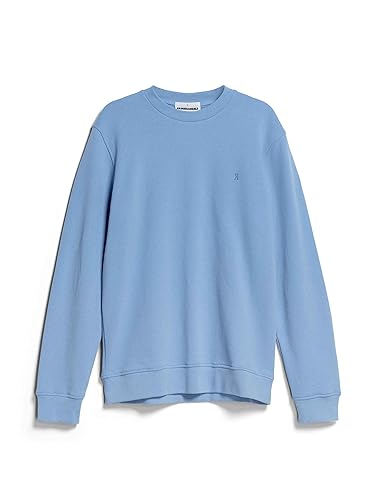 ARMEDANGELS BAARO Comfort - Herren L Iceberg Blue Sweat Shirts, Sweatshirts Rundhalsausschnitt Regular Fit von ARMEDANGELS