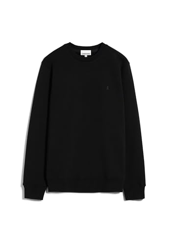 ARMEDANGELS Herren Sweatshirt aus recyceltem Baumwoll Mix BAARO Comfort Regular Fit Black von ARMEDANGELS