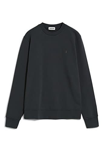 ARMEDANGELS Herren Sweatshirt aus recyceltem Baumwoll Mix BAARO Comfort Regular Fit Graphite von ARMEDANGELS