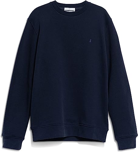 ARMEDANGELS Herren Sweatshirt aus recyceltem Baumwoll Mix BAARO Comfort Regular Fit Night Sky von ARMEDANGELS