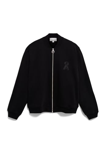 ARMEDANGELS Herren Sweatjacke Relaxed Fit aus Bio-Baumwolle BOSAAS Relaxed Fit Black von ARMEDANGELS