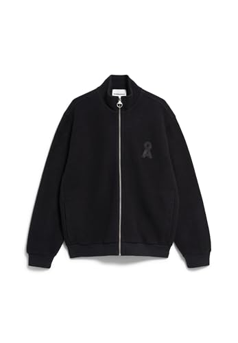ARMEDANGELS Herren Fleecejacke Relaxed Fit aus Bio-Baumwolle BRESAA Felpa Relaxed Fit Black von ARMEDANGELS