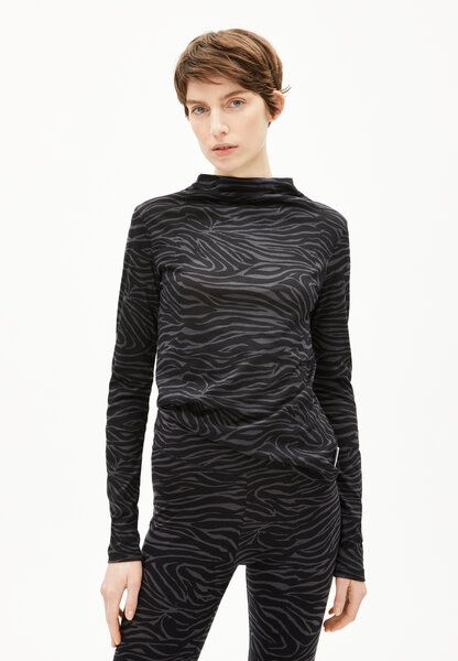 ARMEDANGELS CALUNAA ZEBRARAA - Damen Longsleeve aus Bio-Baumwolle von ARMEDANGELS