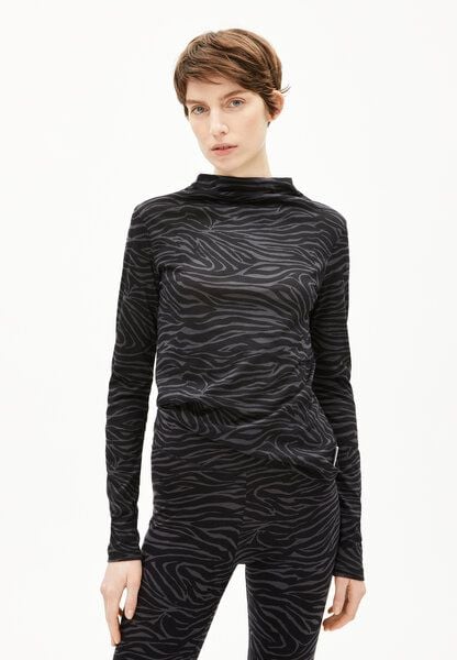 ARMEDANGELS CALUNAA ZEBRARAA - Damen Longsleeve aus Bio-Baumwolle von ARMEDANGELS