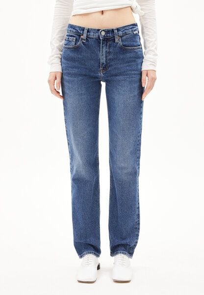 ARMEDANGELS CARENAA - Damen Straight Jeans Mid Waist Bio-Baumwoll Mix Comfort-Stretch ARMEDANGELS CARENAA - Damen Straight Jeans Mid Waist Bio-Baumwoll Mix Comfort-Stretch von ARMEDANGELS