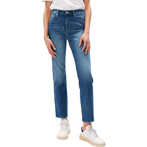 ARMEDANGELS CARENAA - Damen Straight Fit Mid Waist aus Bio-Baumwolle 26/32 Cenote Denims / 5 Pockets Straight Straight Fit von ARMEDANGELS