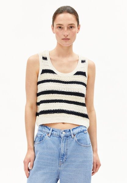 ARMEDANGELS CLAAIRE STRIPES - Damen Stricktop aus Bio-Baumwolle von ARMEDANGELS