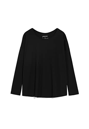 ARMEDANGELS DAYITAA - Damen Activewear Longsleeve aus Tencel™ Lyocell Mix S Black Shirts Longsleeve Rundhals Oversize von ARMEDANGELS