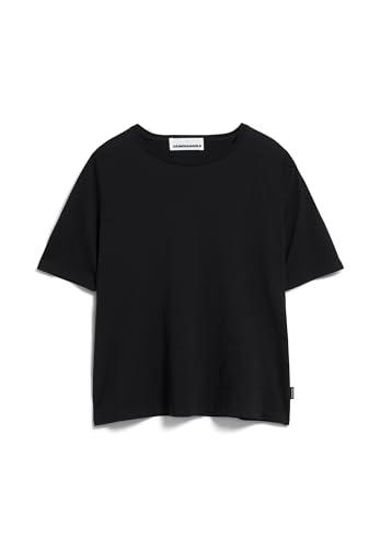 ARMEDANGELS DONAAJI FEAATHER Light - Damen S Black Shirts T-Shirt Rundhalsausschnitt Fitted von ARMEDANGELS