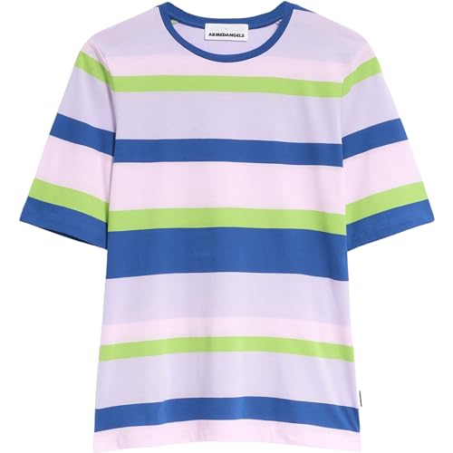 ARMEDANGELS DONAAJI Multi Color - Damen XL Dynamo Blue-Pink Light Shirts T-Shirt Fitted von ARMEDANGELS