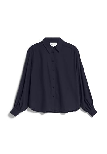 ARMEDANGELS Damen Bluse Loose Fit aus Bio-Baumwolle JOELENAA Brushed Loose Fit Night Sky von ARMEDANGELS
