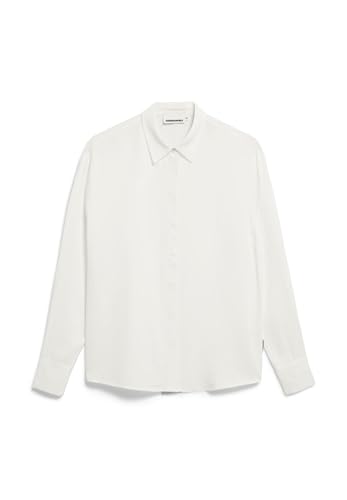 ARMEDANGELS Damen Bluse aus LENZING™ ECOVERO™ Viskose LARISAANA Longsleeve Relaxed Fit Off White von ARMEDANGELS