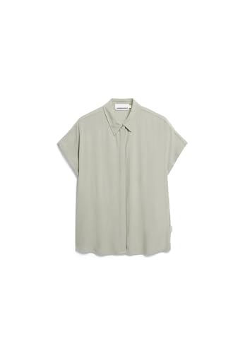ARMEDANGELS Damen Bluse aus LENZING™ ECOVERO™ Viskose LARISAANA Blouse Relaxed Fit Seagreen von ARMEDANGELS