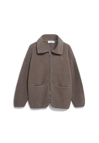 ARMEDANGELS Damen Fleecejacke aus Bio-Baumwolle ANAAWIL Oversized Fit Walnut Cream von ARMEDANGELS