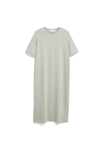 ARMEDANGELS Damen Heavyweight Jerseykleid aus recyceltem Baumwoll Mix XELINAA Jersey MIDI Dress Loose Fit Seagreen von ARMEDANGELS