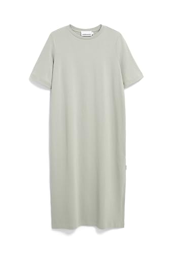 ARMEDANGELS Damen Heavyweight Jerseykleid aus recyceltem Baumwoll Mix XELINAA Loose Fit Seagreen von ARMEDANGELS