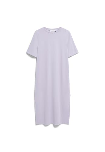 ARMEDANGELS Damen Heavyweight Jerseykleid aus recyceltem Baumwoll Mix XELINAA Jersey MIDI Dress Loose Fit Soft Lilac von ARMEDANGELS