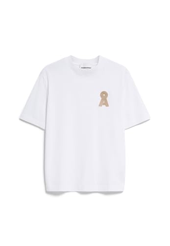 ARMEDANGELS Damen Heavyweight T-Shirt Loose Fit aus Bio-Baumwoll Mix TARJAA Å Embro Loose Fit White von ARMEDANGELS